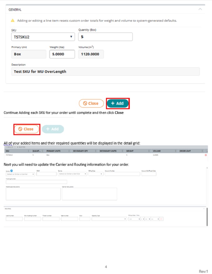 4 of 6 in thinkSTG's Step by step guide on how to manually create a fulfillment order in Extensiv