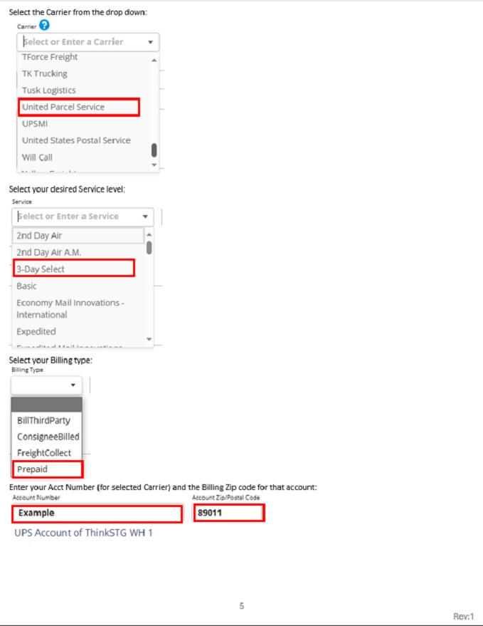 5 of 6 in thinkSTG's Step by step guide on how to manually create a fulfillment order in Extensiv