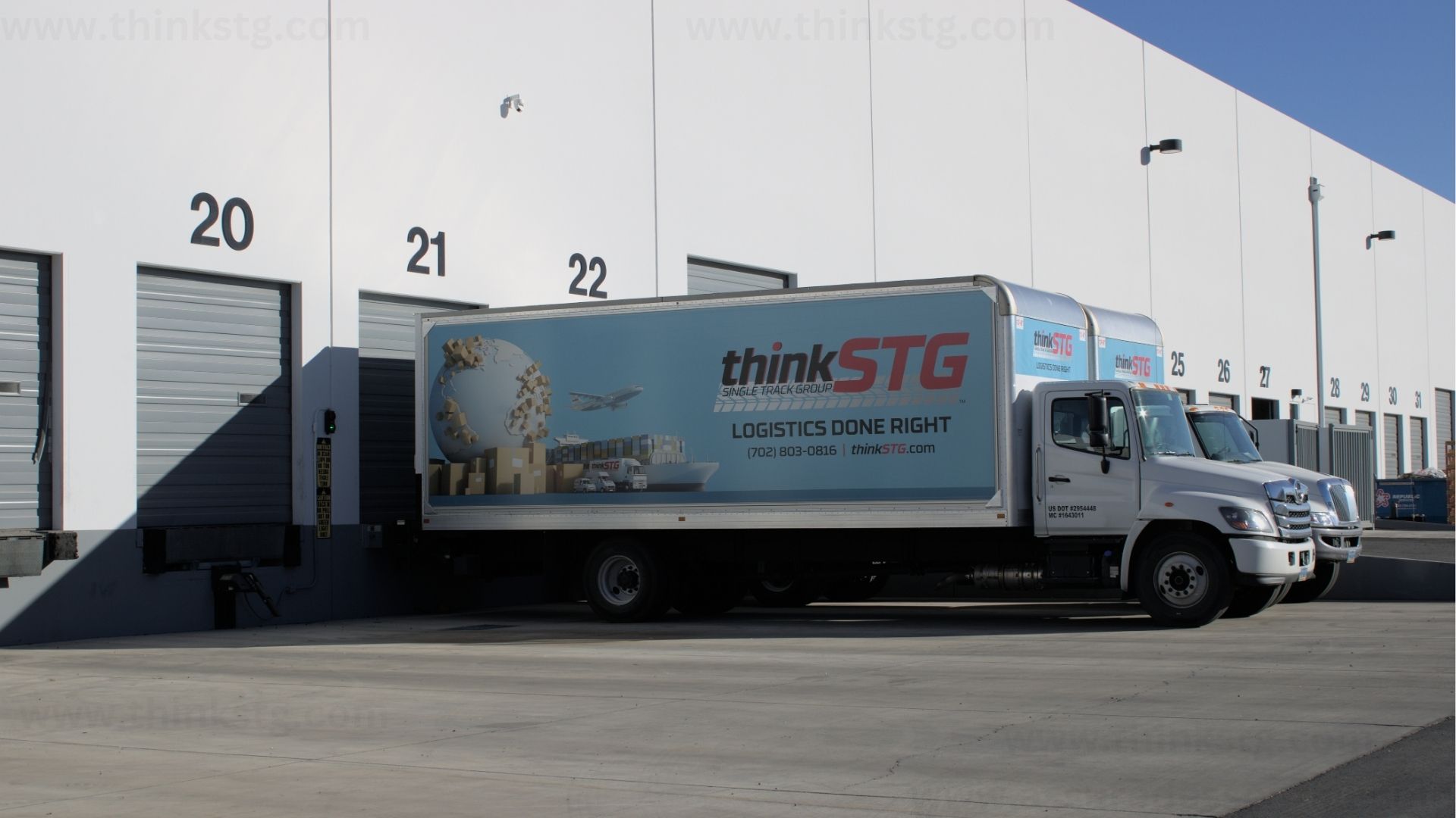 docks at thinkSTG Las Vegas warehouse for receiving services